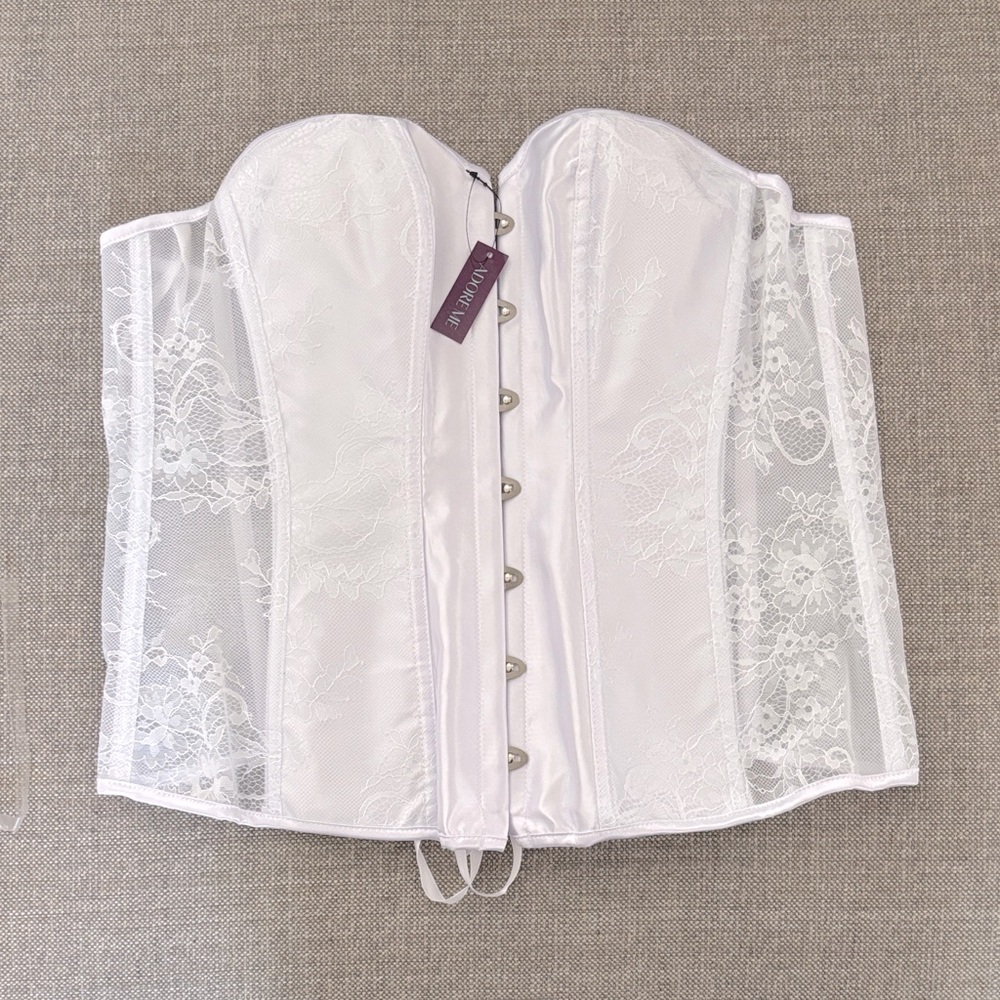 Adore‎ Me Ivory Lace Corset